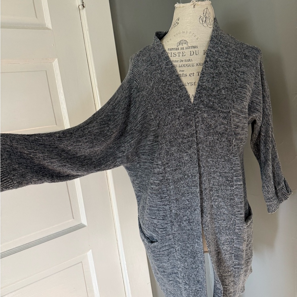 Banana Republic Heather Gray Open Cardigan